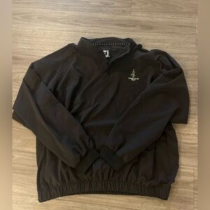 FootJoy Golf Windshirt Windbreaker Pullover Jacket 1/4 Snap Mens Size XL Black